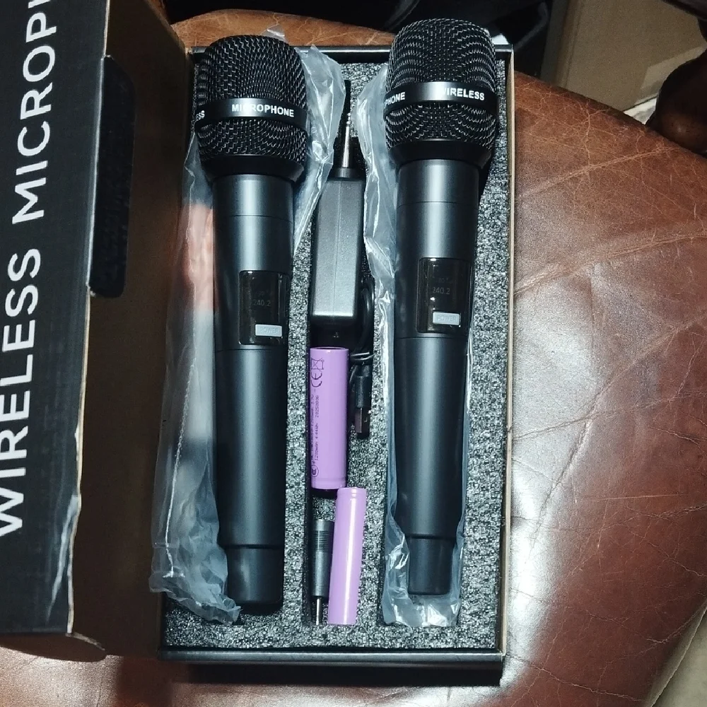Dual Wireless Microphone System - Black
